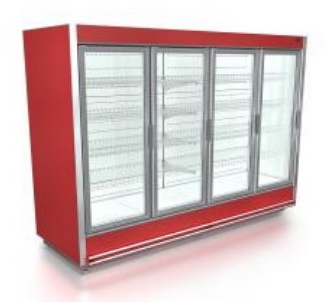 Пристенная горка Айсберг Олимпия-М 2,5 Вынос, распашные двери от интернет-магазина Climateon